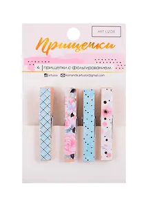 Прищепки декоративные с тиснением «Нежность», 11×7см 3885411