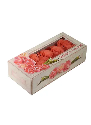 Мыльные лепестки в картонной коробке Любви и счастья (10 шт) (574163) 2503648