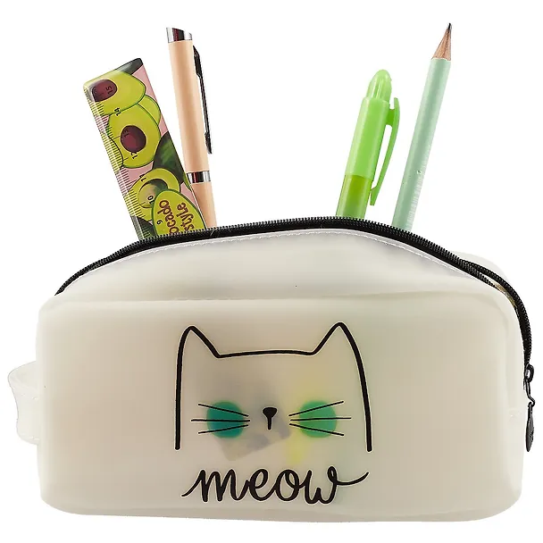 Сумочка на молнии Коты (20х10) (силикон) (ПВХ бокс) 2619441 — 3