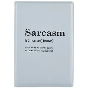 Обложка для паспорта Sarcasm (словарь) (ПВХ бокс)