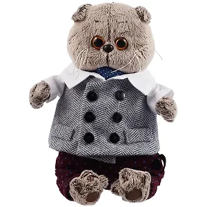 Мягкая игрушка Басик в костюмчике (В1) (19 см) (Ks19-165)