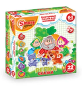 Контурные пазлы для малышей Сказка Репка (Smart games) (52012) (коробка)