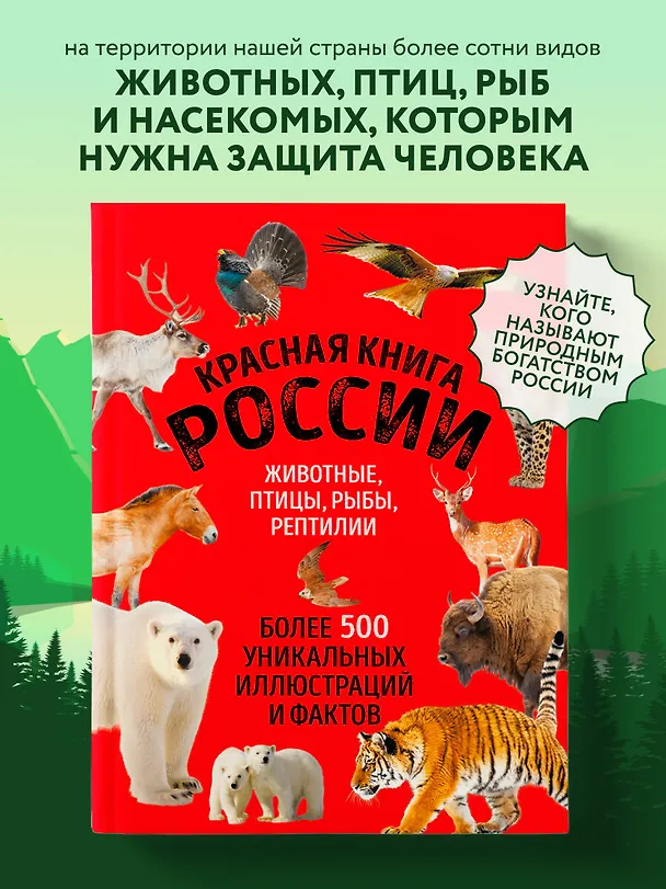 Книга Красная книга России. Большой формат. Более 500 уникальных иллюстраций и фактов (новое издание) (основной) (Юлия Добрыня) — 6