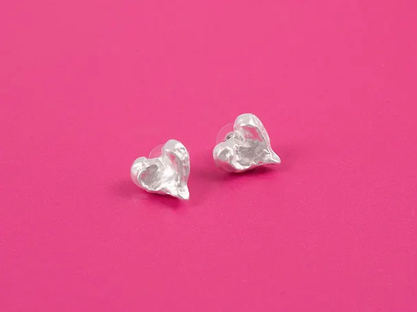 Сережки "Сердечки", латунь, Lafilaf 3104703 — 3