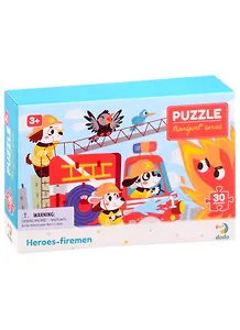 Пазл Герои-пожарные ТМ Dodo 30 элементов