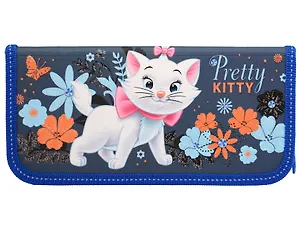 Пенал школьный 1отд. "Marie Cat" 10*20см с наполнением (11 предметов)