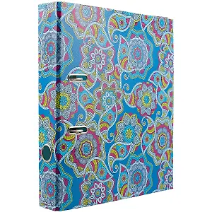 Папка архивная 50мм А4 "Enigma" арочн.механизм, синий