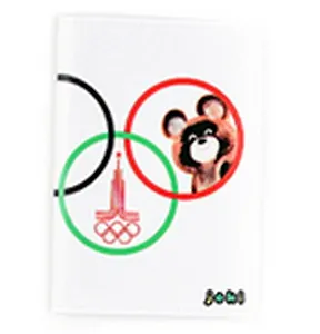 Обложка на паспорт из ПВХ Олимпийский мишка