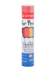 Карандаши цветные 12цв в мет.тубусе, ACMELIAE