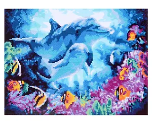 Алмазная мозаика (частичное заполнение) "Коралловый риф", 30 х 40 см