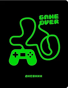 Дневник школьный Listoff, "Soft Touch. Неон. Gamer"