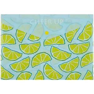 Папка-конверт А4 на кнопке "Лимоны"