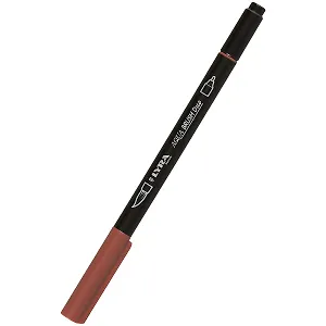 Фломастер Aqua Brush Duo двухсторонний, 2мм. Ван Дик коричневый