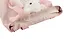 Сумка-шоппер на молнии с игрушкой Кролик (розовая) (35х34х9) (текстиль) (12-11141-SH10) — 3021253 — 2