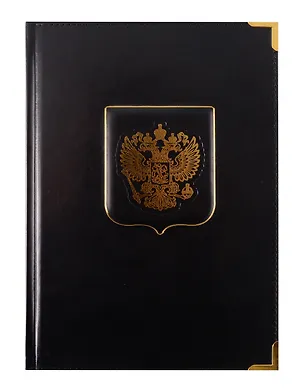 Ежедневник недат. А5+ 152л "PATRIOT" черный, 7Б, тв.переплет, иск.кожа, тисн.фольгой, конгрев, тонир.блок, мет.уголки, ляссе, инд.уп 3056022