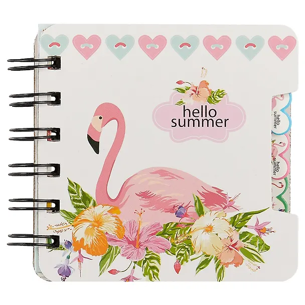Записная книжка «Hello flamingo» А7, 60 листов в линейку, спираль, в ассортименте 247118 — 1