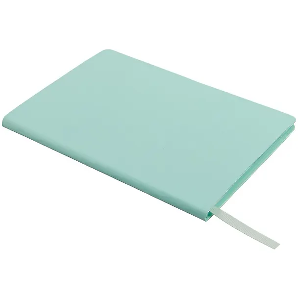 Книга для записей А5 80л "Soft Touch. Весенний мятный" иск.кожа, инт.обл., лин., тчк., нелин., ляссе, инд.уп. 262428 — 2