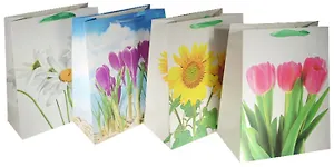 Пакет подарочный бумажный "Цветочная романтика", А4