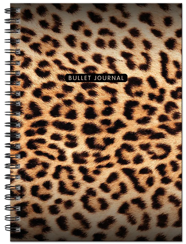 Книга для записей А4 60л тчк. "Bullet Journal (леопард)" спираль 3106587 — 2