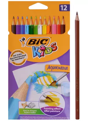 Карандаши цветные Bic, акварельные 12 цветов — 246027 — 1