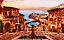 Алмазная мозаика 30х40см Фонтан на набережной блестящая — 2798172 — 1