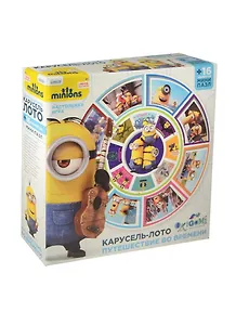 НИ Карусель-лото Путешествие во времени + Пазл 16А Minions (01712) (4+) (коробка)