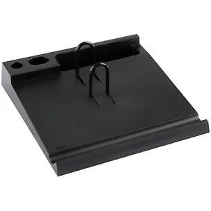 Подставка под календарь, черная с отделением для ручек, Стамм 207412