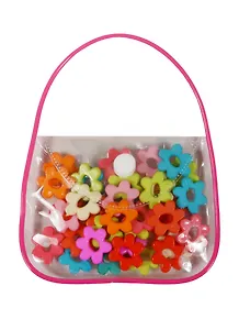 Бусины в сумочке с леской, ромашки (11-08431-16)