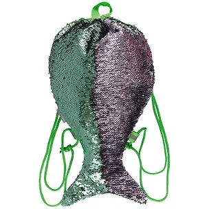 Мешок для сменной обуви «Хвост русалки», зелёно-фиолетовый 249918