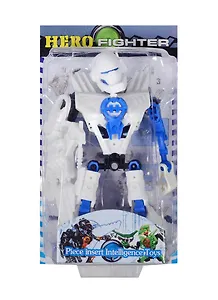 Робот-трансформер Hero Fighter в блистере белый (15-01842-2010-3-white)