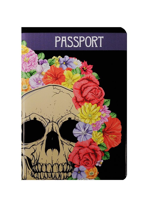 Обложка для паспорта Mysterious skull 2 2498241 — 1