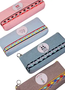 Пенал-косметичка "Happy zoo", ткань, ассорти, Small Point