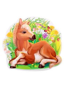 Плакат вырубной А4 "Жеребенок"