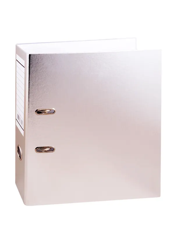 Папка архивная "Metallic", 70 мм, А4, серебряная 256899 — 1