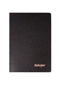 Записная книжка А6 32 листа в клетку, "Black", Schiller