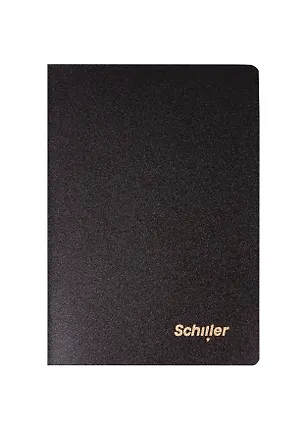 Записная книжка А6 32 листа в клетку, "Black", Schiller 3095010