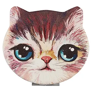 Зеркало в форме мордочки котика (7 см) (ПВХ бокс)