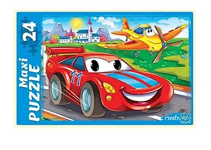 Пазл Быстрые гонки Рыжий кот Макси-пазлы 24 элемента ПМ-6360 2794821