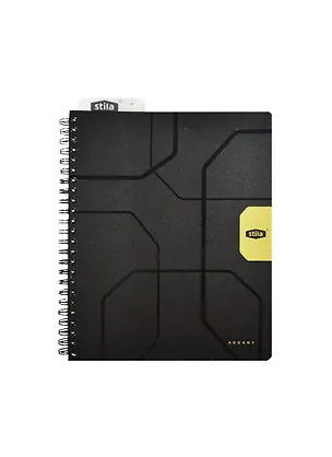 Тетрадь в клетку Stila, Accent, 96 листов, желтая 222764