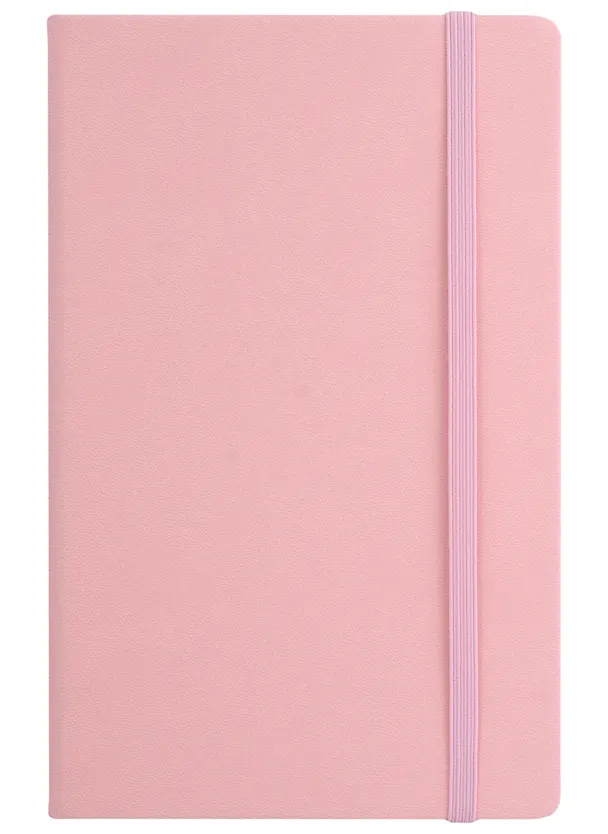 Книга для записей А5 96л лин. "Joy Book. Сахарная вата" иск.кожа, тонир.блок, скругл.углы, ляссе, резинка, карман на задн.форзаце 2990279 — 2