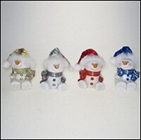 Фигурка декоративная "Снеговик" 158757, L7 W5 H9 cм, 4в. (Ремеко РС) 2332212 — 1