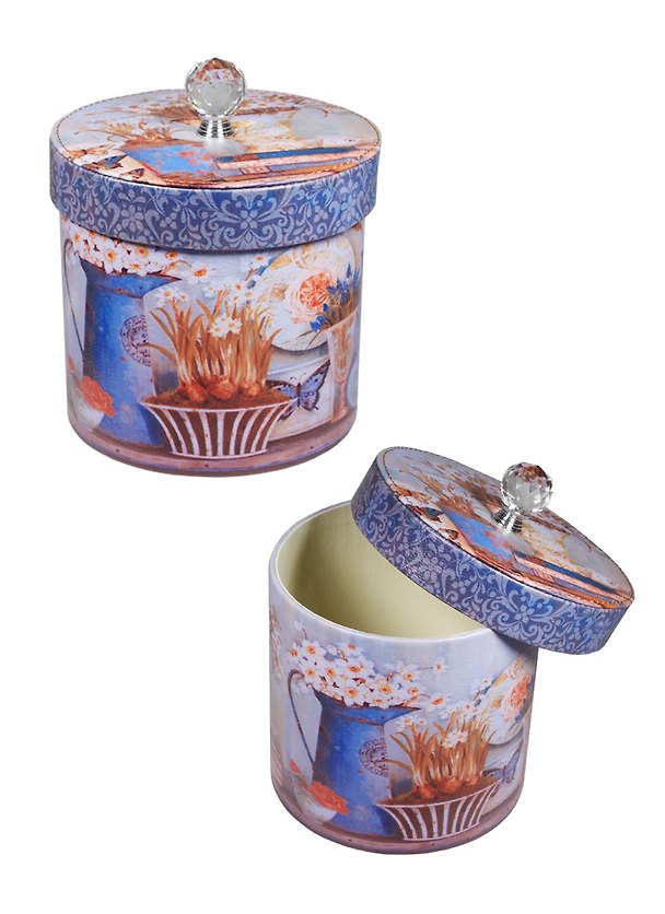 Шкатулка (17х17х20,5) (кожзам) (35030) 2507457 — 1