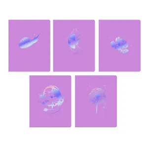 Тетрадь 48л кл. "Dream" мел.картон, печ.пантон, ламинация soft touch, тиснение гологр.фольгой, одноур.конгрев, ассорти