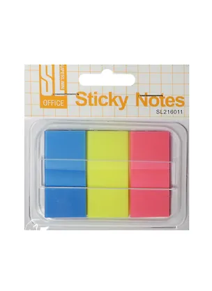 Закладки самоклеящиеся 45*20мм 3цв*25л, в диспенсере, SL 236121