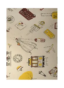 Тканевый лист на клеевой основе А4 Вояж (лён) (11-00822-PA4006)