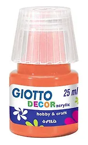 Краска акриловая GIOTTO/Джиотто DÉCOR ACRYLIC 25мл цвет оранжевый
