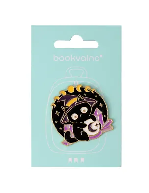 Значок Эзотерика Котик-волшебник с кристаллом (металл) (12-5769-A46) 3077954