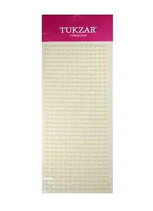 Набор для творчества, Tukzar, Наклейки-бусинки перламутровые 10*31см, 504шт