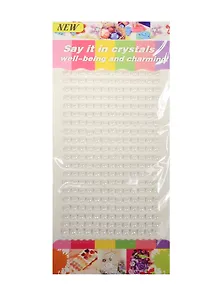 Стразы полужемчужины на подвесе с напылением, 240 шт, 6 мм, белые