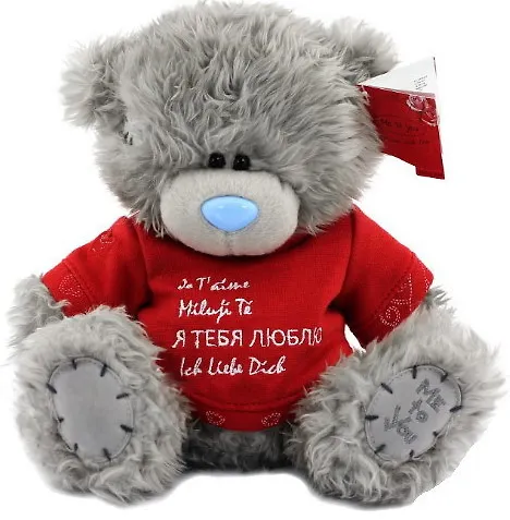 Мишка MTY 20 см в футболке I love you Я тебя люблю Je T'aime (G01W2953) 2344336 — 1